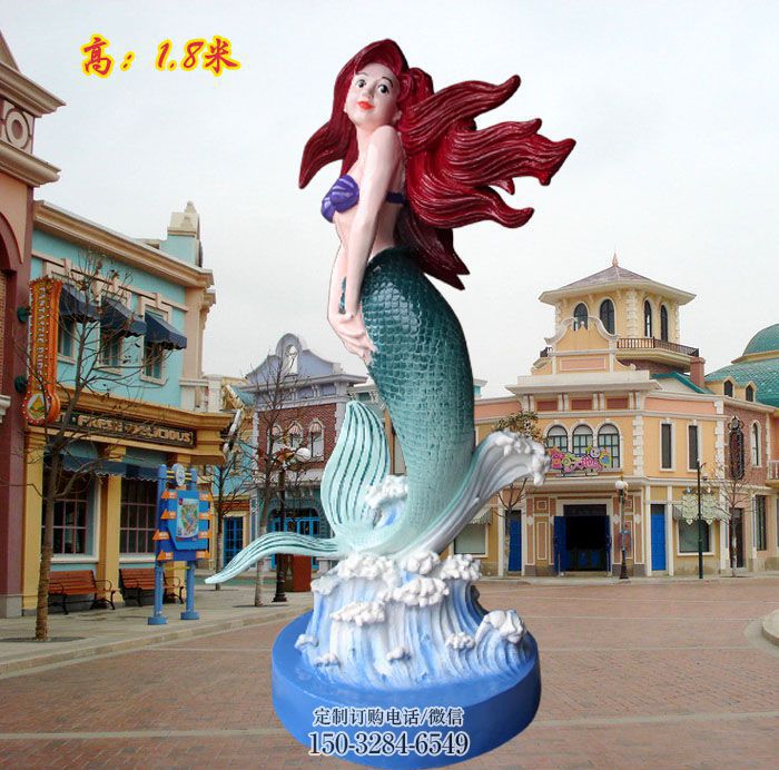 清水河水景美人鱼雕塑 风景区几何雕塑 广场小品 清水河水景美人鱼雕塑 风景区几何雕塑 广场小品