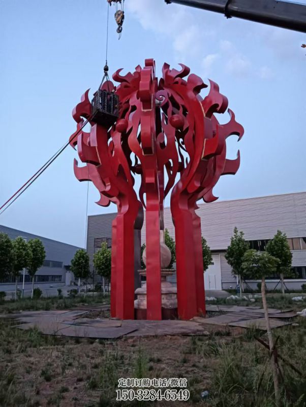 鄂尔多斯火球雕塑,精神堡垒火球雕塑落地展示 (11) 鄂尔多斯火球雕塑,精神堡垒火球雕塑落地展示 (11)